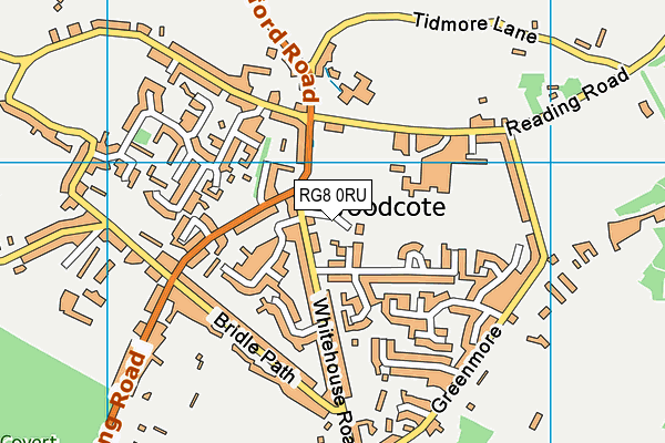 RG8 0RU map - OS VectorMap District (Ordnance Survey)