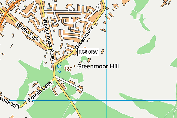 RG8 0RW map - OS VectorMap District (Ordnance Survey)