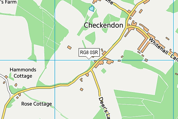 Checkendon Church of England (A) Primary School map (RG8 0SR) - OS VectorMap District (Ordnance Survey)