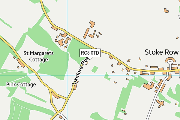 RG8 0TD map - OS VectorMap District (Ordnance Survey)