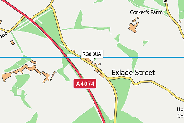 RG8 0UA map - OS VectorMap District (Ordnance Survey)