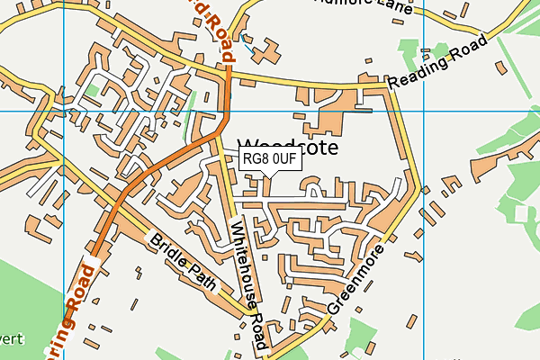 RG8 0UF map - OS VectorMap District (Ordnance Survey)