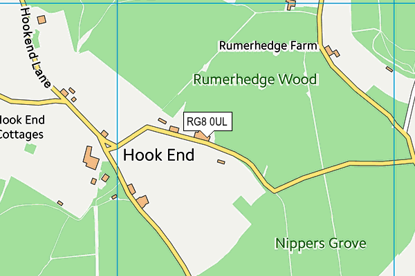 RG8 0UL map - OS VectorMap District (Ordnance Survey)