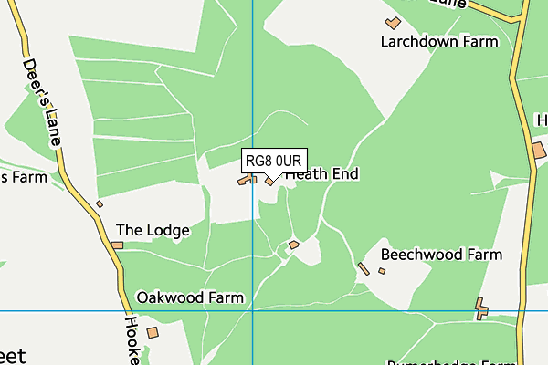 RG8 0UR map - OS VectorMap District (Ordnance Survey)