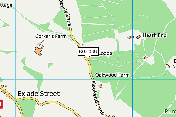 RG8 0UU map - OS VectorMap District (Ordnance Survey)