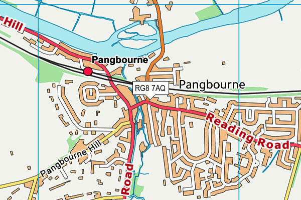 RG8 7AQ map - OS VectorMap District (Ordnance Survey)