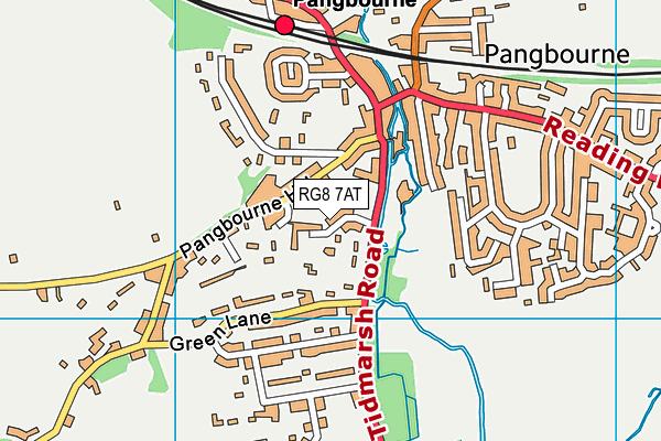 RG8 7AT map - OS VectorMap District (Ordnance Survey)