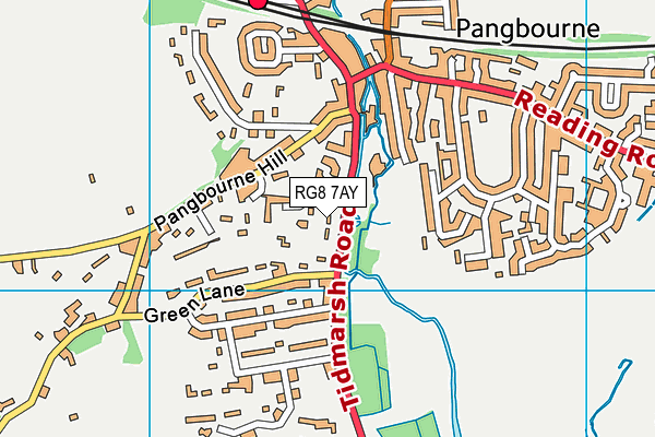 RG8 7AY map - OS VectorMap District (Ordnance Survey)