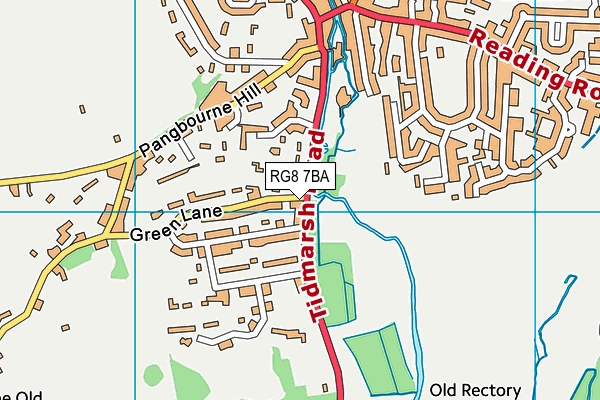 RG8 7BA map - OS VectorMap District (Ordnance Survey)
