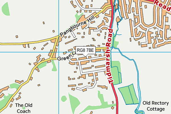 RG8 7BE map - OS VectorMap District (Ordnance Survey)