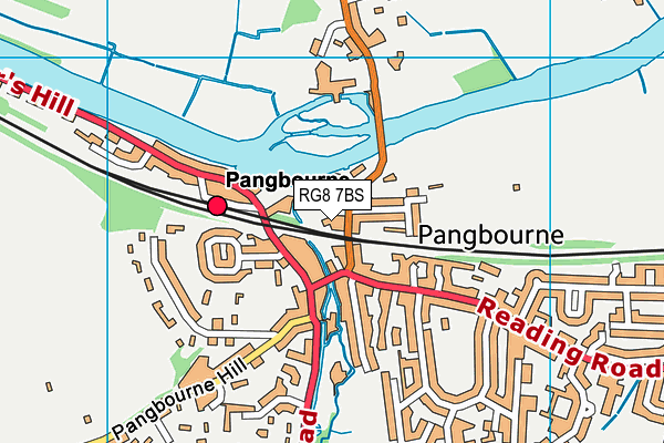 RG8 7BS map - OS VectorMap District (Ordnance Survey)