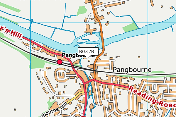 RG8 7BT map - OS VectorMap District (Ordnance Survey)