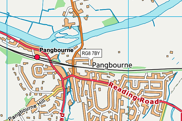 Pangbourne Recreation Ground map (RG8 7BY) - OS VectorMap District (Ordnance Survey)