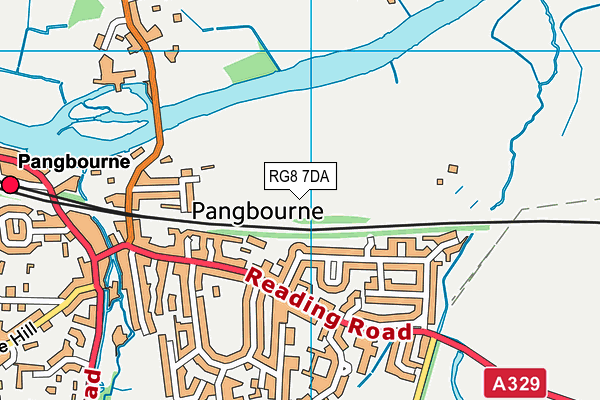 RG8 7DA map - OS VectorMap District (Ordnance Survey)