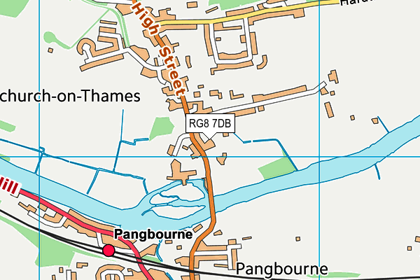 RG8 7DB map - OS VectorMap District (Ordnance Survey)