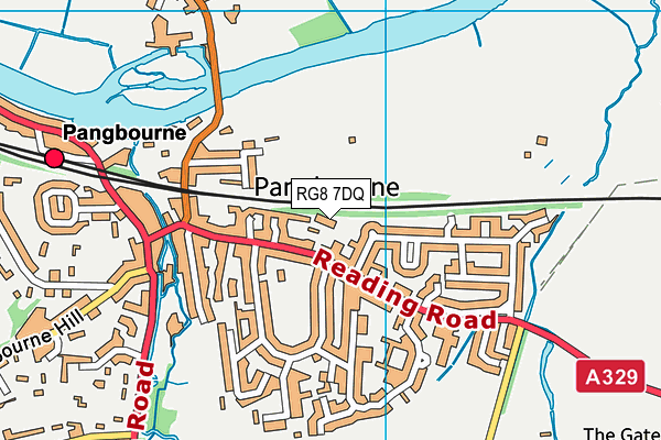 RG8 7DQ map - OS VectorMap District (Ordnance Survey)
