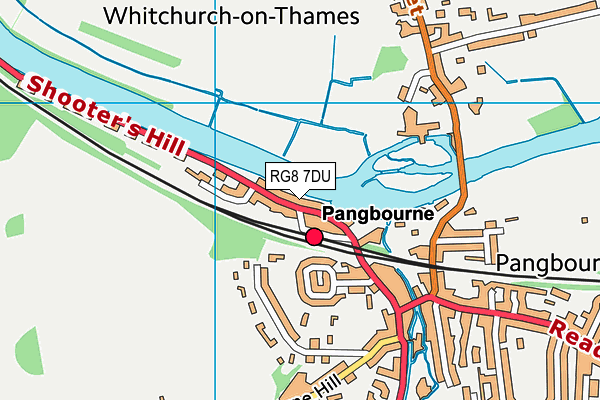 RG8 7DU map - OS VectorMap District (Ordnance Survey)