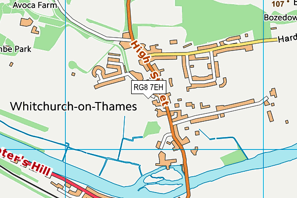 RG8 7EH map - OS VectorMap District (Ordnance Survey)