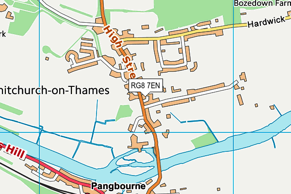 RG8 7EN map - OS VectorMap District (Ordnance Survey)