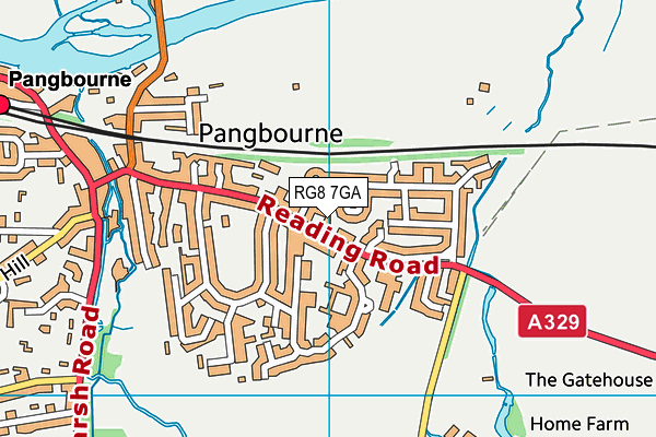 RG8 7GA map - OS VectorMap District (Ordnance Survey)