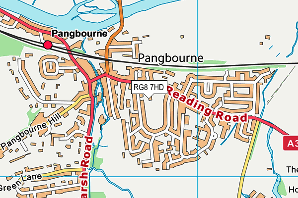 RG8 7HD map - OS VectorMap District (Ordnance Survey)