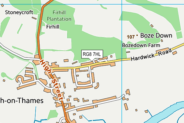 RG8 7HL map - OS VectorMap District (Ordnance Survey)