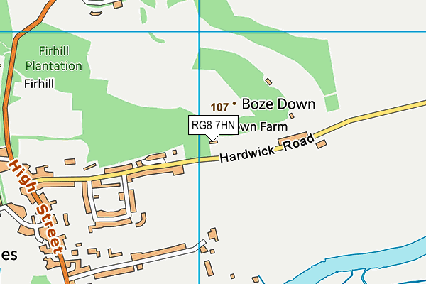 RG8 7HN map - OS VectorMap District (Ordnance Survey)