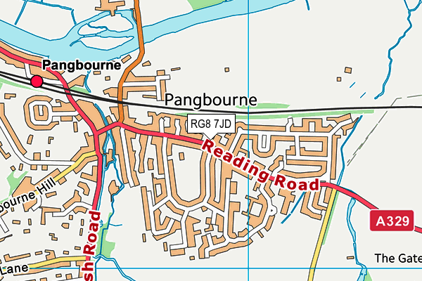 RG8 7JD map - OS VectorMap District (Ordnance Survey)