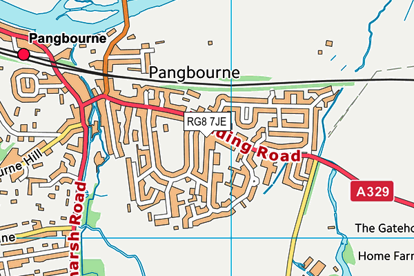 RG8 7JE map - OS VectorMap District (Ordnance Survey)