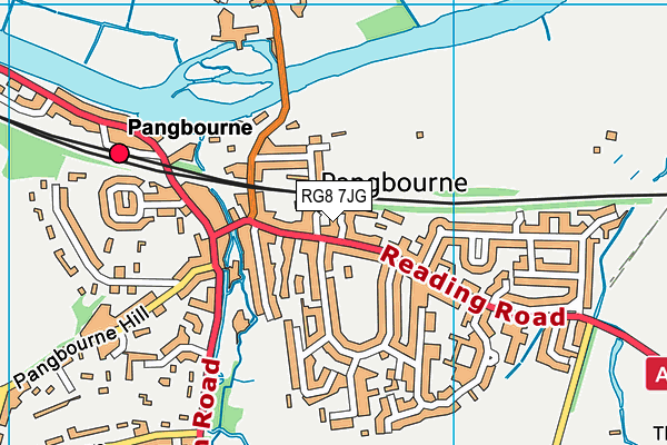 RG8 7JG map - OS VectorMap District (Ordnance Survey)