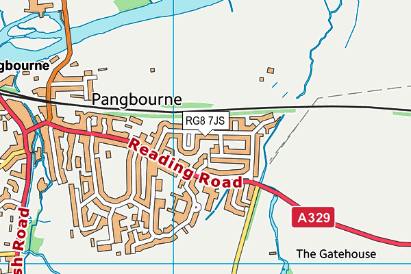 RG8 7JS map - OS VectorMap District (Ordnance Survey)