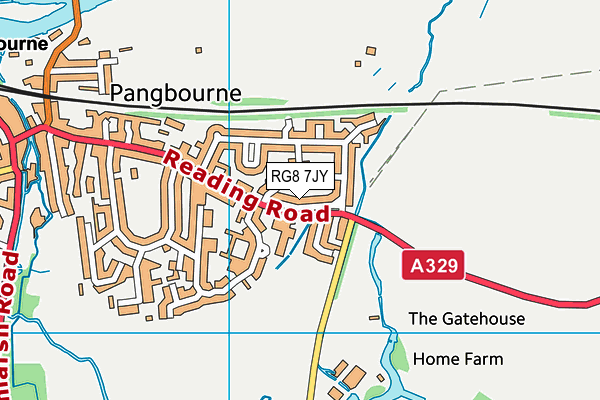 RG8 7JY map - OS VectorMap District (Ordnance Survey)