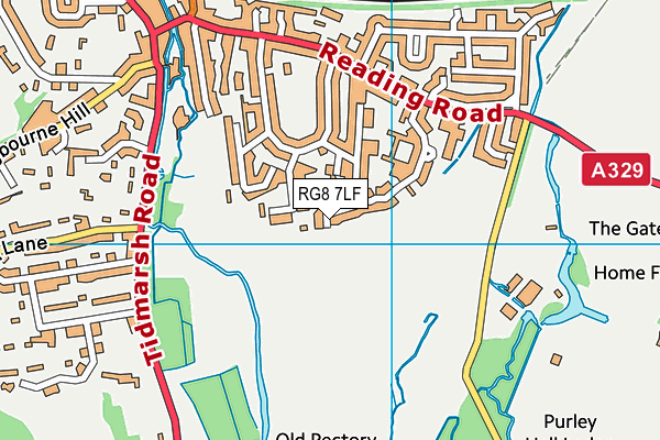 RG8 7LF map - OS VectorMap District (Ordnance Survey)