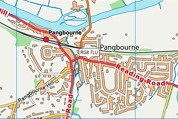 RG8 7LU map - OS VectorMap District (Ordnance Survey)