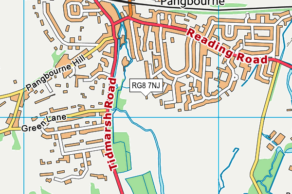 RG8 7NJ map - OS VectorMap District (Ordnance Survey)