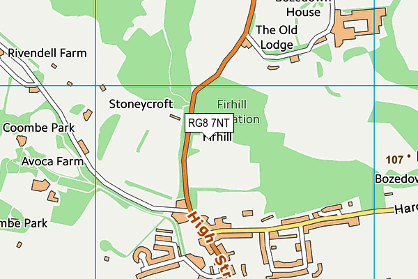 RG8 7NT map - OS VectorMap District (Ordnance Survey)