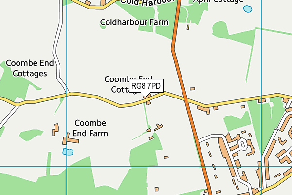 RG8 7PD map - OS VectorMap District (Ordnance Survey)