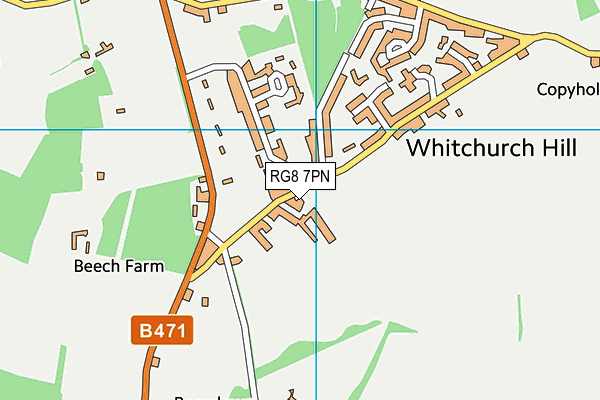 RG8 7PN map - OS VectorMap District (Ordnance Survey)