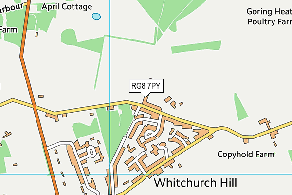 RG8 7PY map - OS VectorMap District (Ordnance Survey)