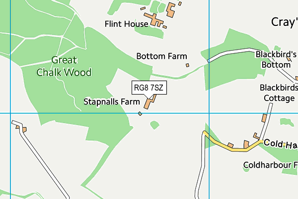 RG8 7SZ map - OS VectorMap District (Ordnance Survey)