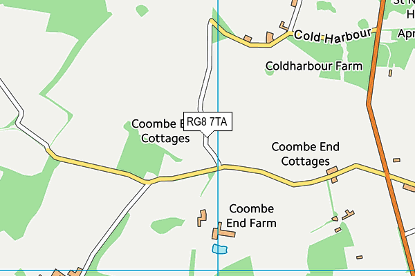 RG8 7TA map - OS VectorMap District (Ordnance Survey)