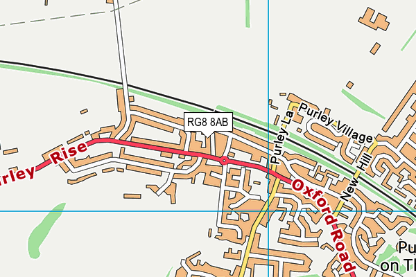 RG8 8AB map - OS VectorMap District (Ordnance Survey)