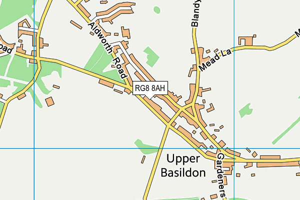 RG8 8AH map - OS VectorMap District (Ordnance Survey)