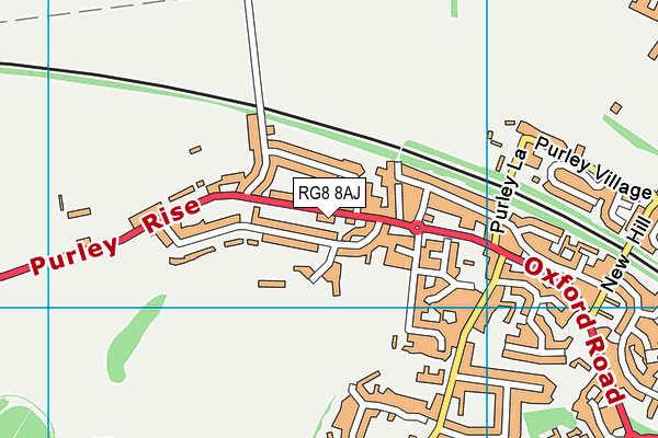 RG8 8AJ map - OS VectorMap District (Ordnance Survey)