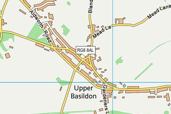 RG8 8AL map - OS VectorMap District (Ordnance Survey)