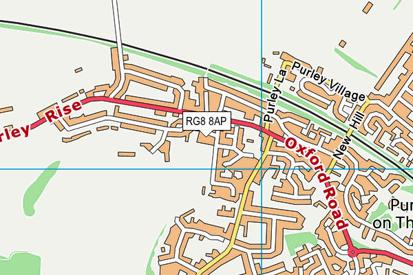 RG8 8AP map - OS VectorMap District (Ordnance Survey)