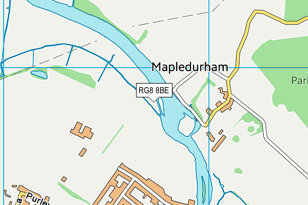 RG8 8BE map - OS VectorMap District (Ordnance Survey)