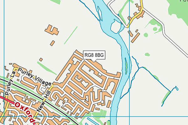 Bucknells Meadow map (RG8 8BG) - OS VectorMap District (Ordnance Survey)