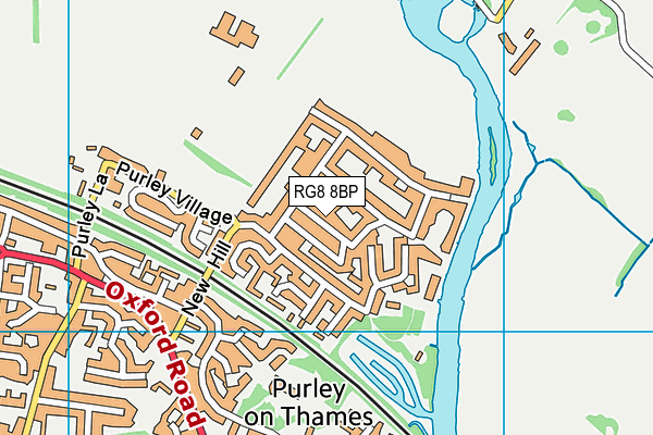 RG8 8BP map - OS VectorMap District (Ordnance Survey)