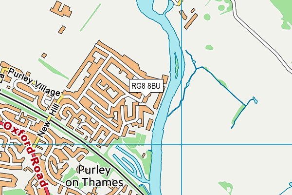 RG8 8BU map - OS VectorMap District (Ordnance Survey)